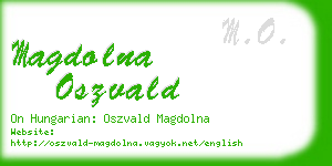 magdolna oszvald business card